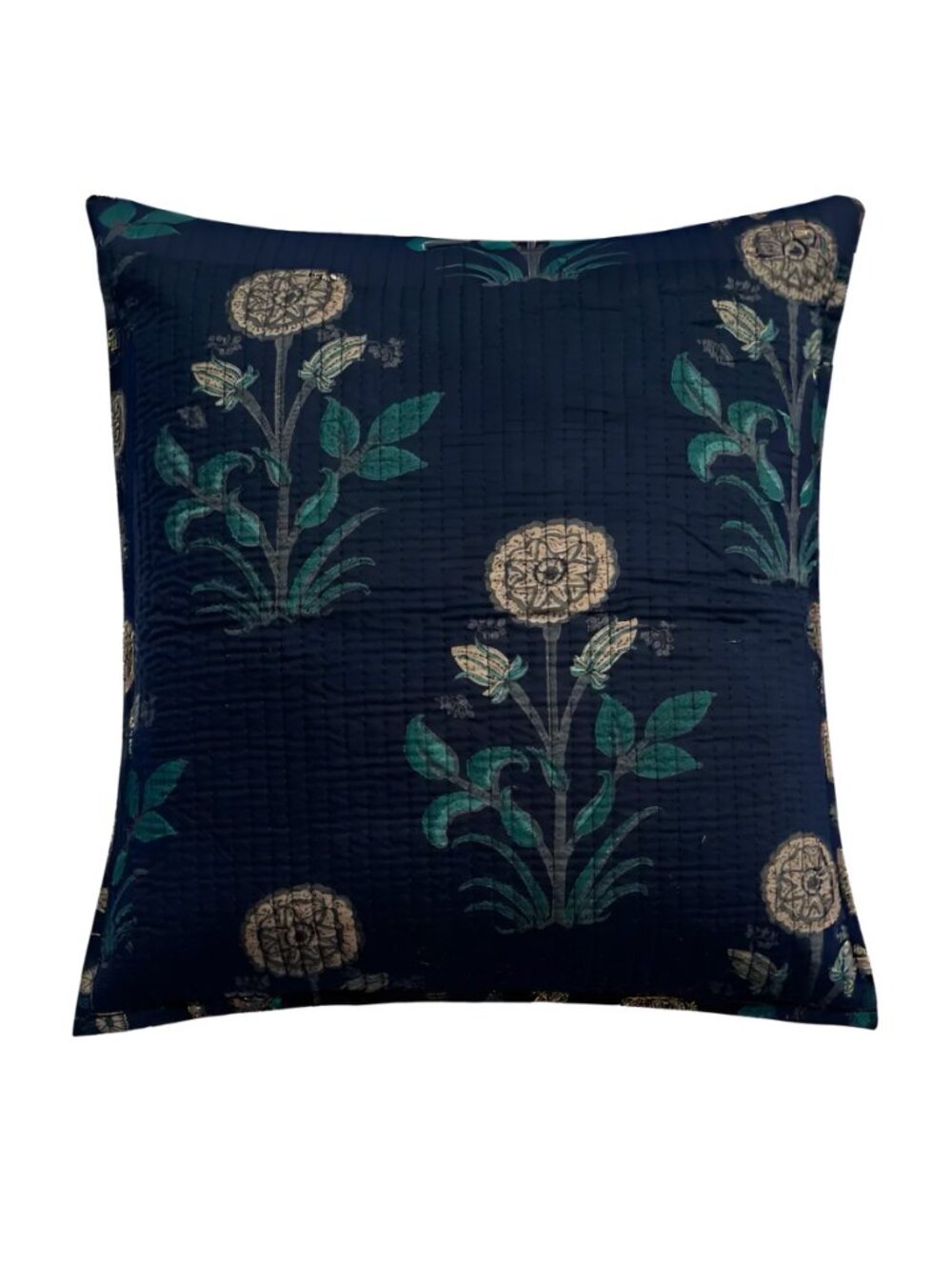Sunday Floral Quilted Pillow Cover